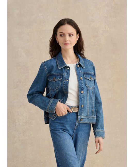 Hobbs Blue Vivienne Denim Jacket