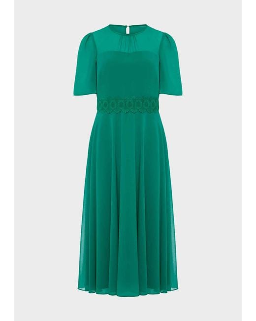 Hobbs Green Cressida Fit And Flare Dress