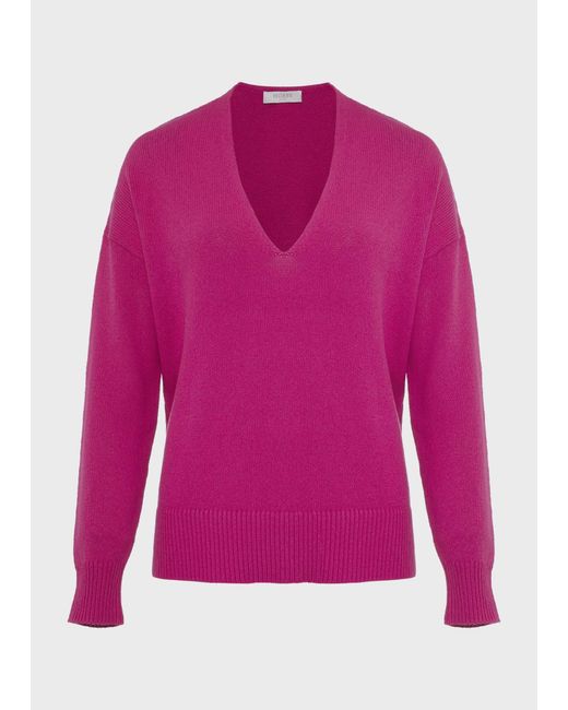Hobbs Pink Hazel Cotton Blend Jumper