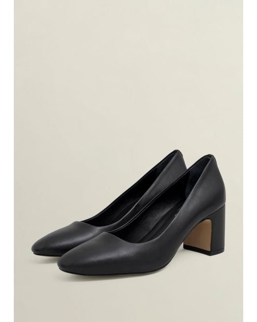 Hobbs Black Lily Leather Courts