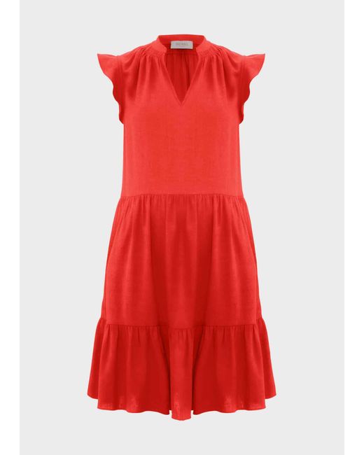 Hobbs Red Estella Dress
