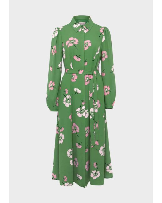 Hobbs Green Savannah Shirt Dress
