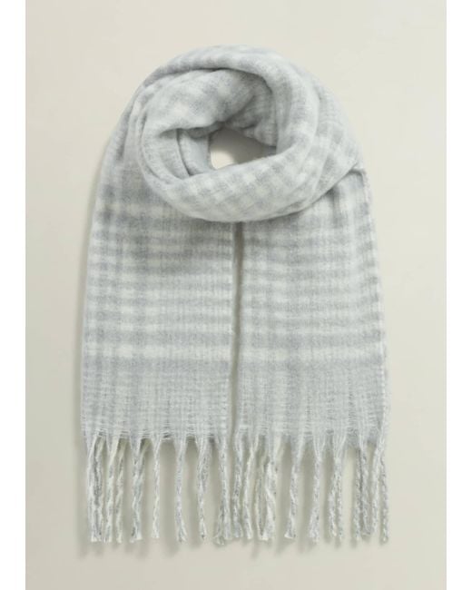 Hobbs Gray Sasha Check Scarf