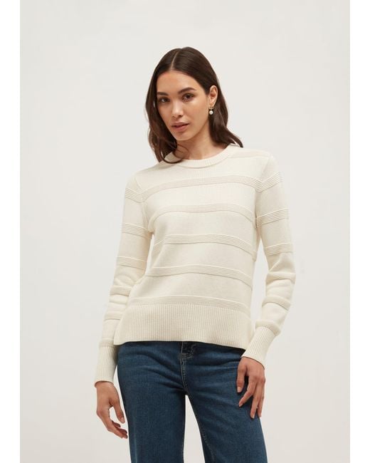 Hobbs Natural June Cotton Textured Jumper