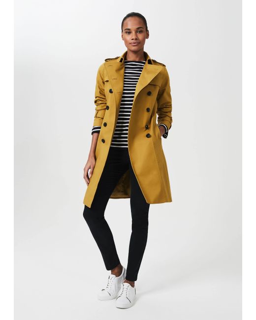 hobbs yellow coat