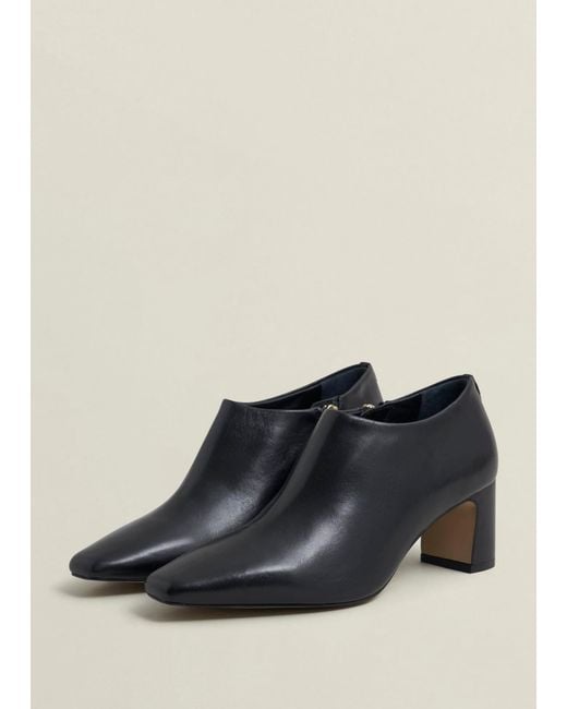 Hobbs Black Leona Leather Shoeboots