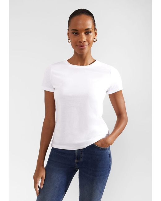 Hobbs White Pixie Cotton T-shirt