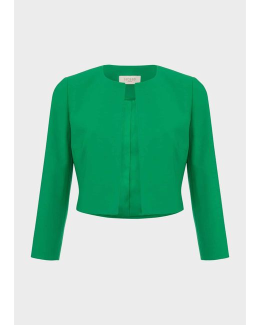 Hobbs Green Elize Crepe Jacket