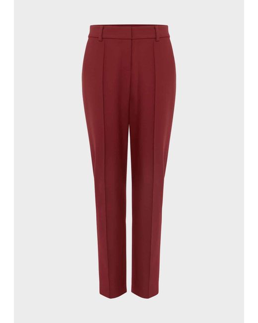 Hobbs Red Melody Twill Trousers