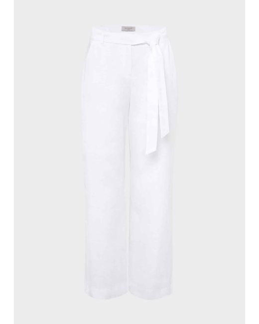 Hobbs White Jacqui Trousers