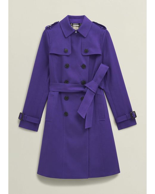 Hobbs Blue Skylar Shower Resistant Trench Coat