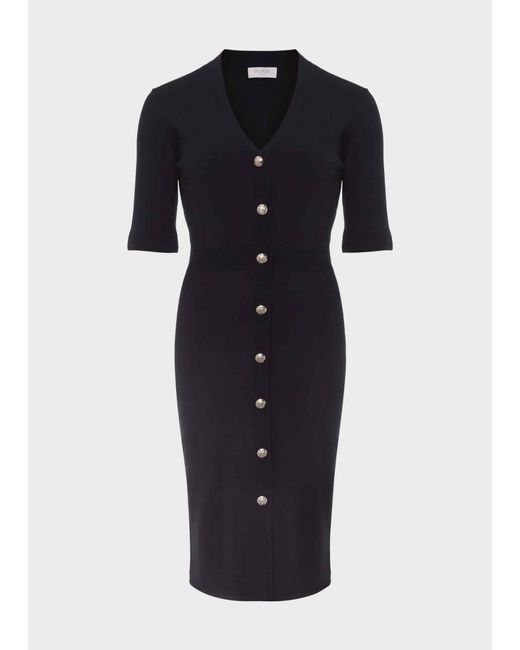 Hobbs Blue Marlene Knitted Dress