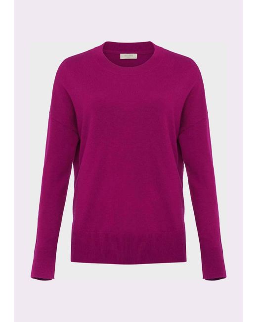 Hobbs Pink Marcia Tie Jumper With Cashmere