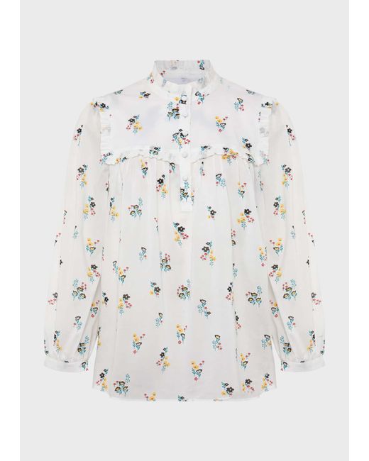 Hobbs White York Blouse