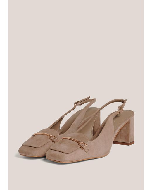 Hobbs Natural Jaida Suede Slingbacks