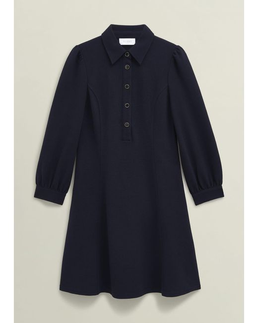 Hobbs Blue Alara Ponte Dress