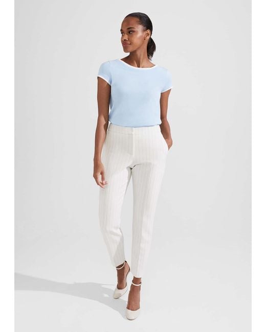 Hobbs White Sherry Trousers