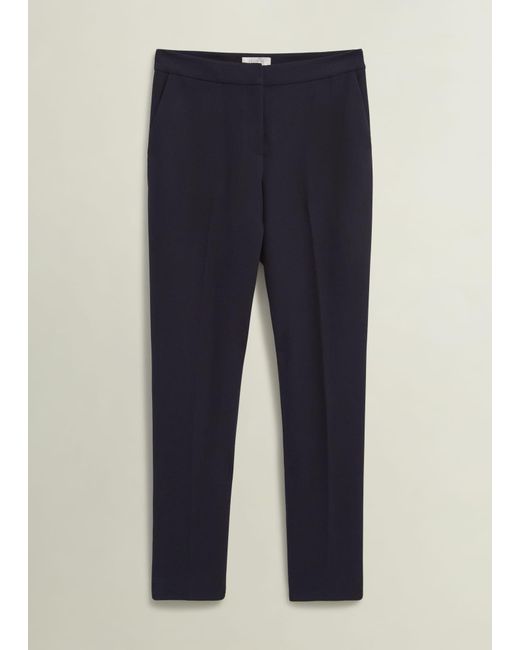 Hobbs Blue Petite Aly Slim Trousers