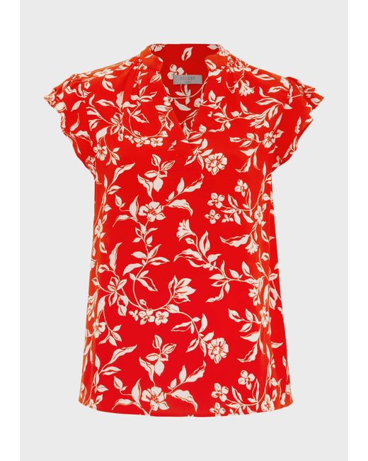 Hobbs Red Cleo Top