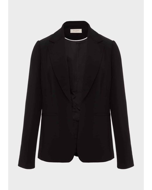 Hobbs Black Vanessa Crepe Jacket