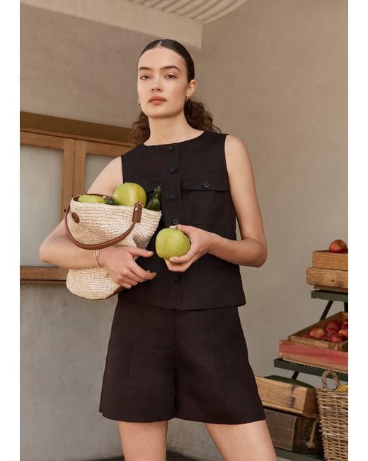 Hobbs Natural Lulu Linen Shorts