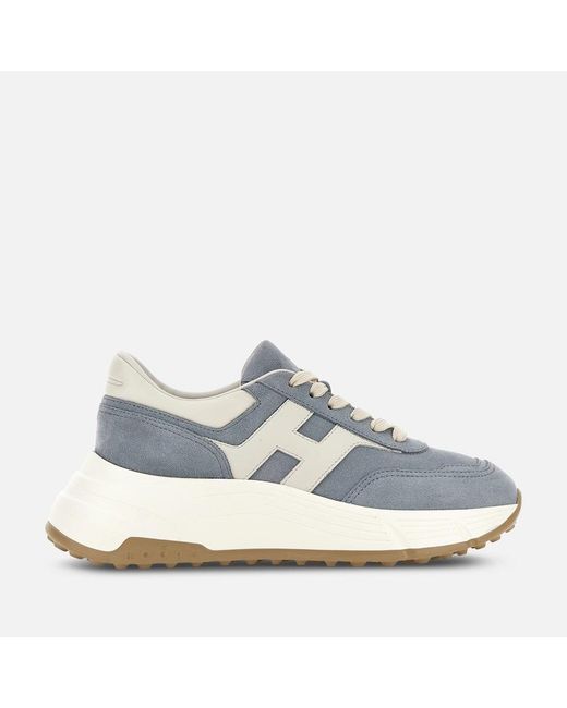 Hogan Blue Sporty Sneakers,