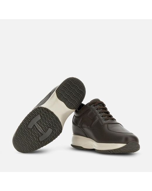 Hogan Brown Chunky Sneakers, for men