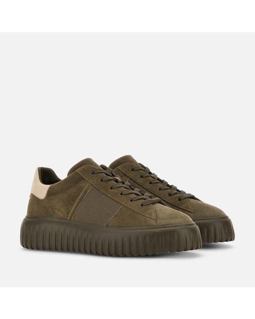 Hogan Green Chunky Sneakers, for men