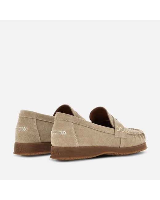 Hogan Natural Loafers,