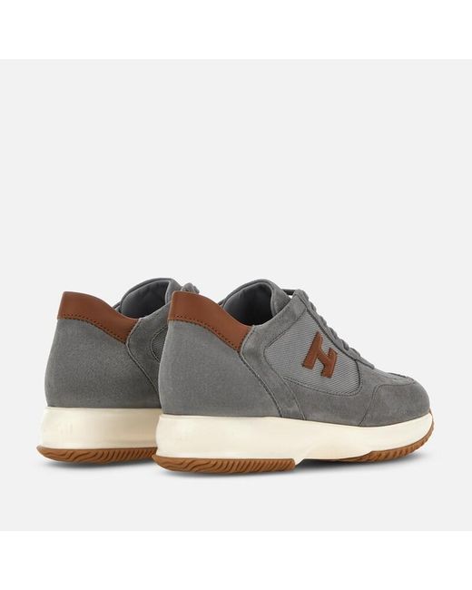 Hogan Gray Chunky Sneakers, for men