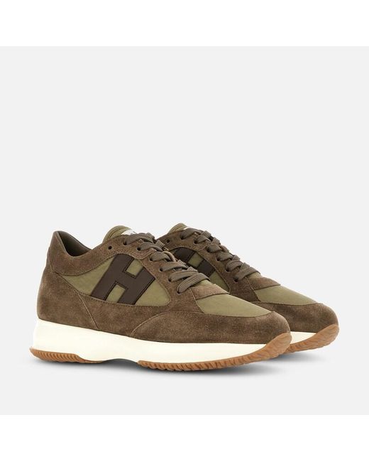 Hogan Brown Chunky Sneakers, for men