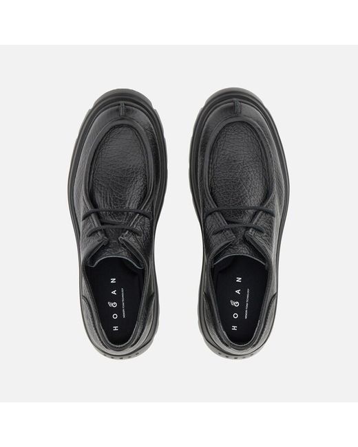 Hogan Black Lace-Ups And Moccasins, for men