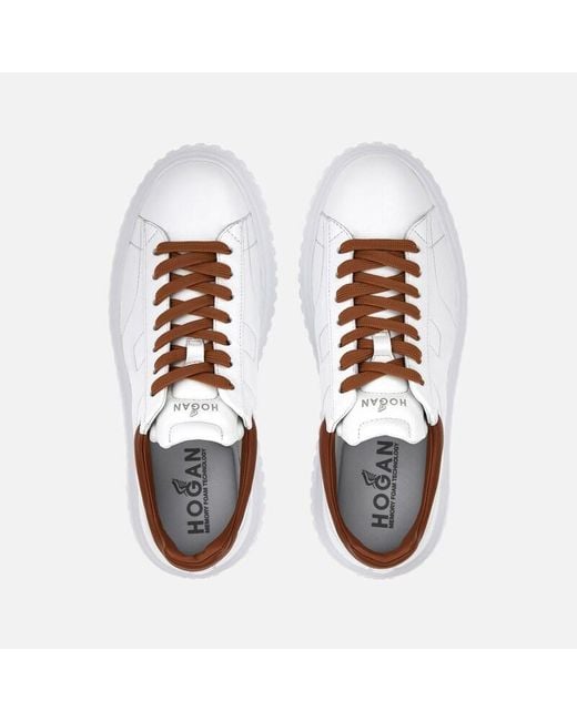 Hogan White Chunky Sneakers for men