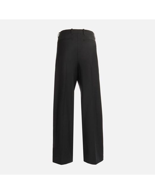 Hogan Black Wool Blend Pants