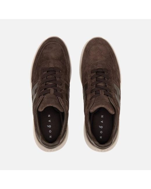 Hogan Brown Chunky Sneakers, for men