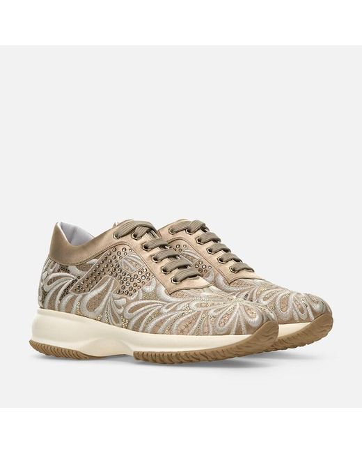 Sneakers Interactive Hogan en coloris Natural