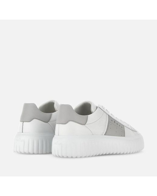 Hogan White Sneakers H-Stripes for men