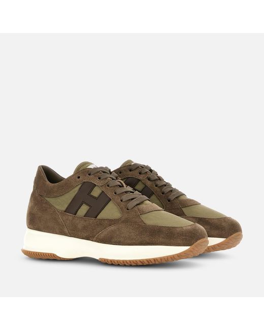 Maxi Sneaker di Hogan in Brown da Uomo