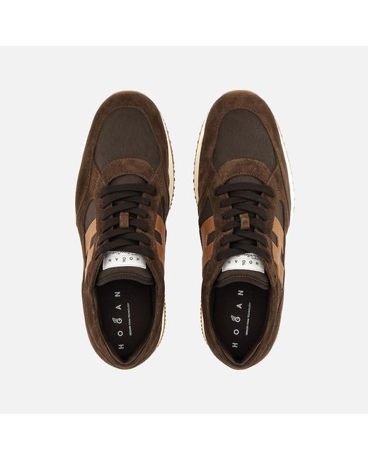 Hogan Brown Chunky Sneakers, for men