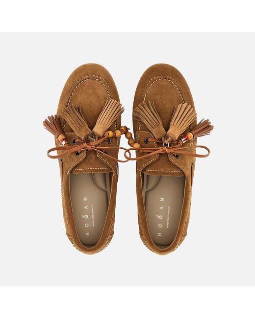 Hogan Brown Loafers,