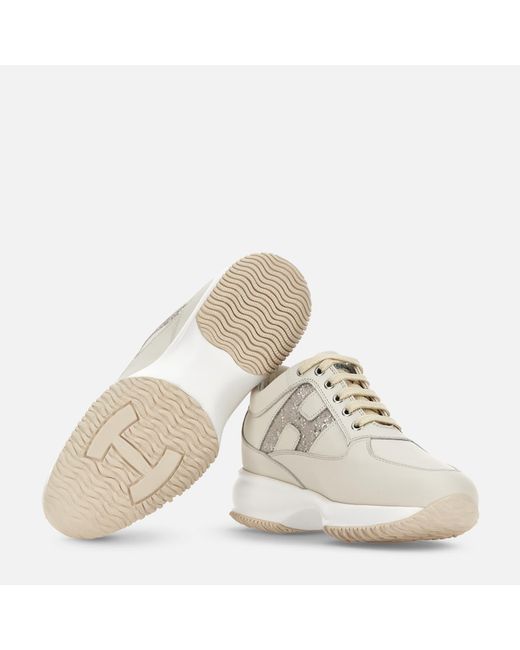 Hogan White Sneakers Interactive