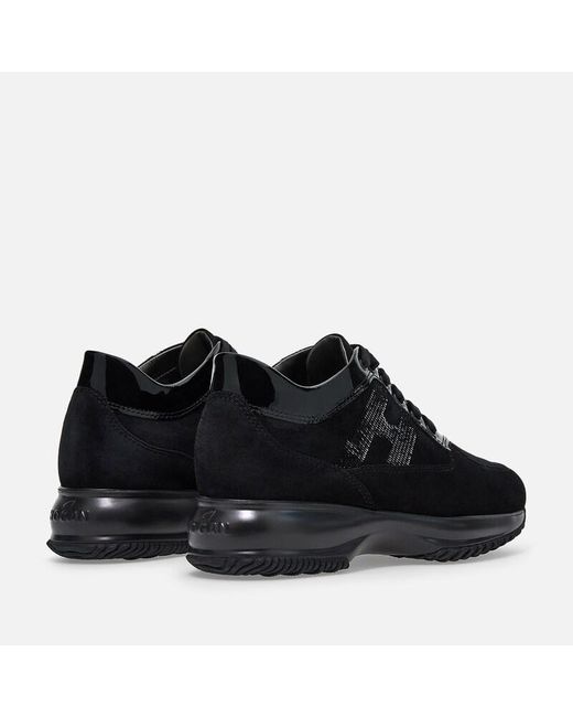 Interactive Trainers avec micropailttes Hogan en coloris Black