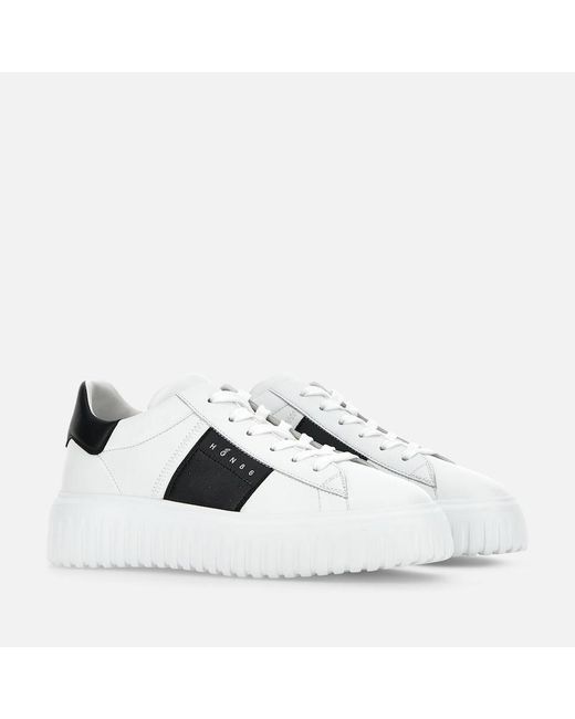 Hogan White Sneakers H-Stripes for men