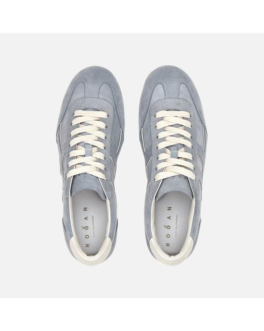 Hogan Blue Sporty Sneakers,