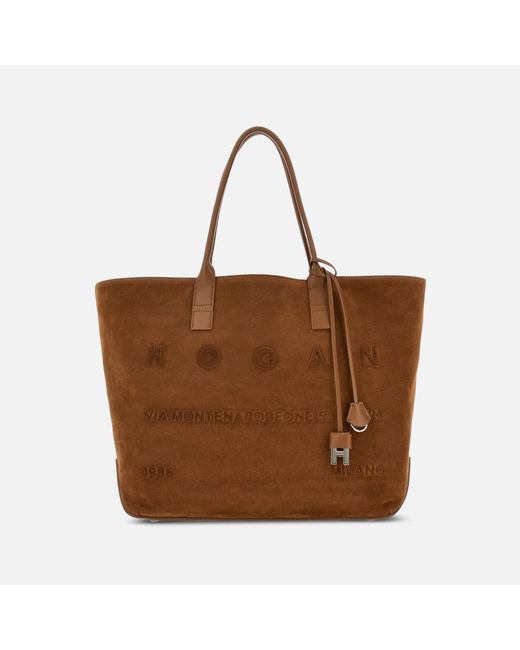 Hogan Brown Shopper Address Medium