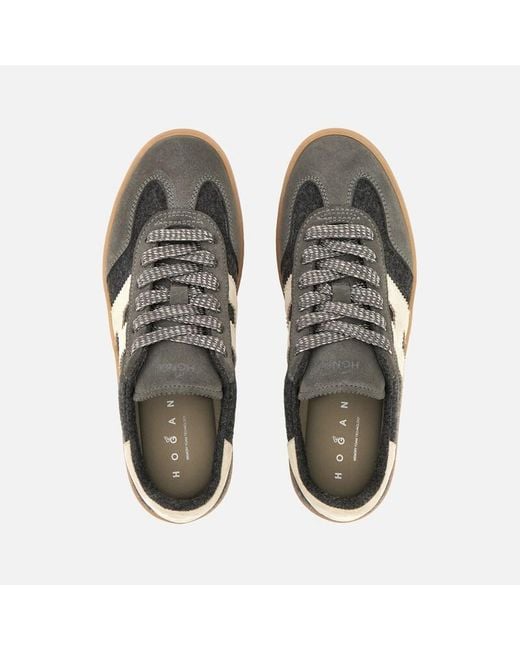 Hogan Brown Flat Sneakers,