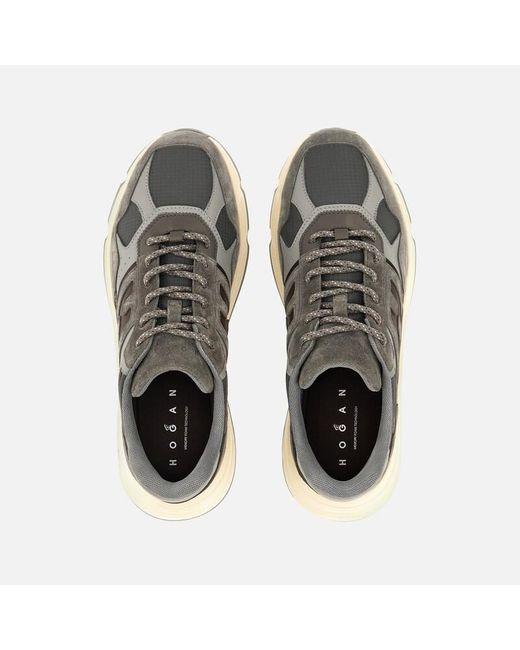 Hogan Brown Sporty Sneakers, for men