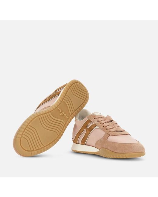 Hogan Brown Flat Sneakers,