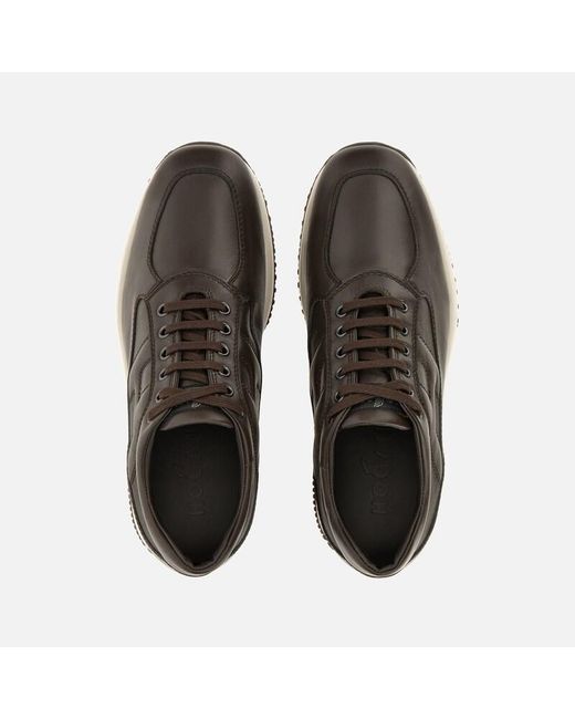 Hogan Brown Chunky Sneakers, for men