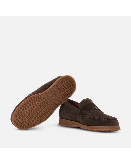 Hogan Brown Loafers,